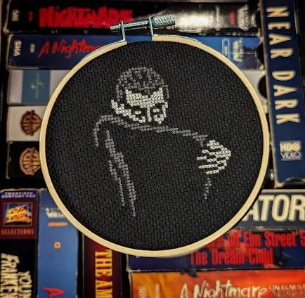 Mini Dracula cross-stitch pattern
