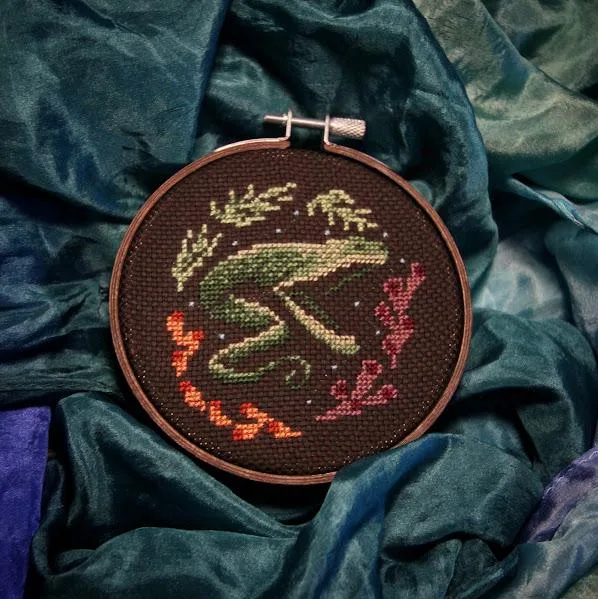 Gulper Eel cross-stitch pattern