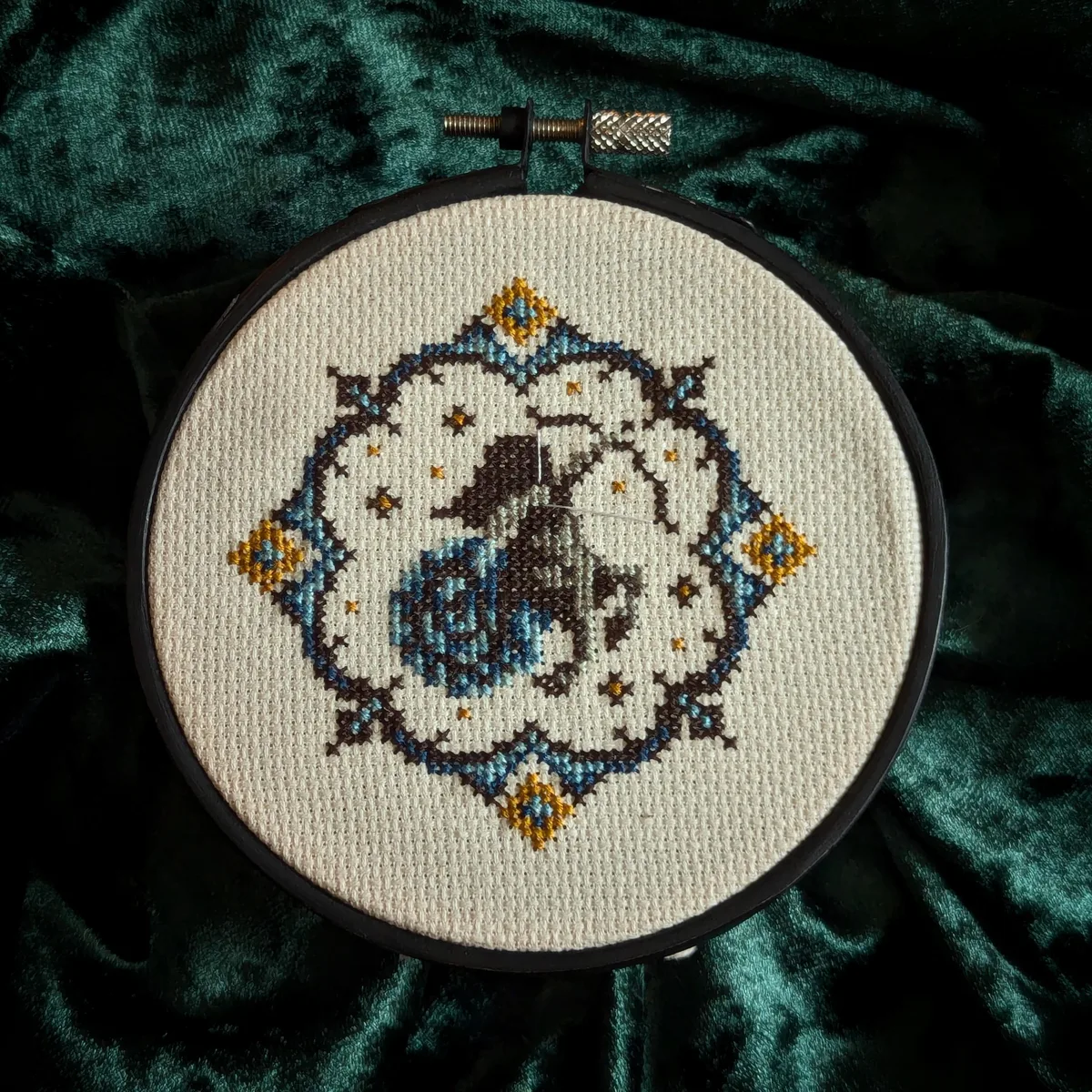 Sagittarius cross-stitch pattern