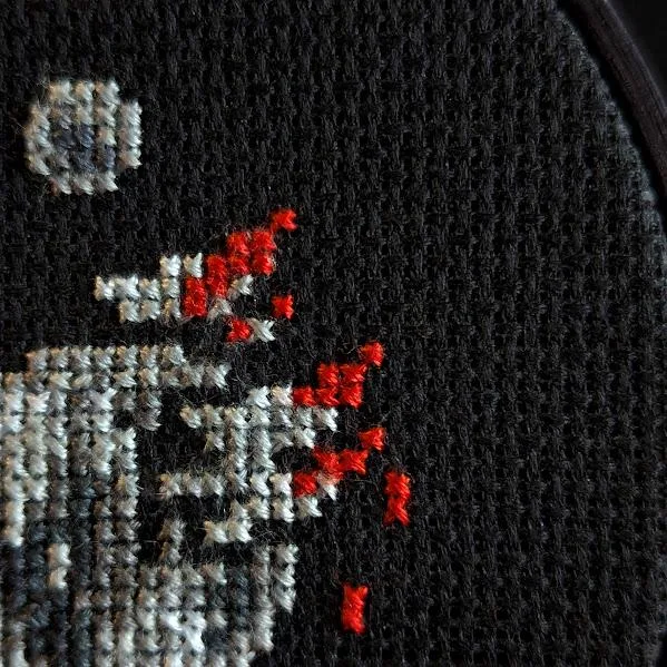 Mini Tall Man cross-stitch pattern — view 2