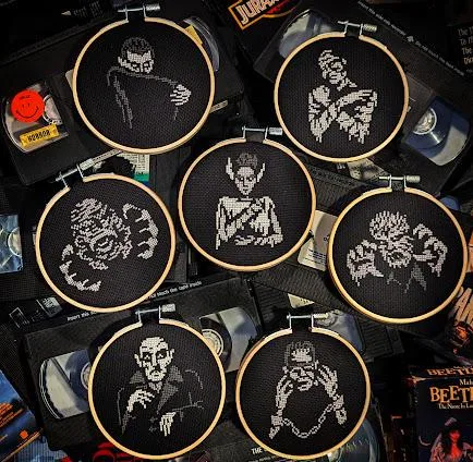Silver Screams cross-stitch pattern