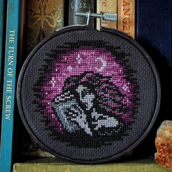 Mini Book Vamp cross-stitch pattern