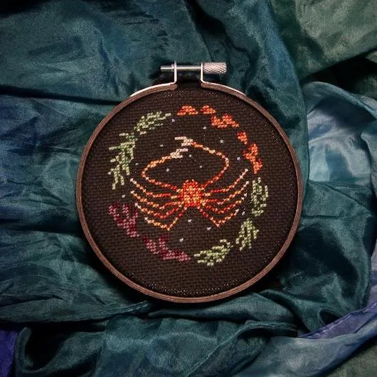 Spider Crab cross-stitch pattern
