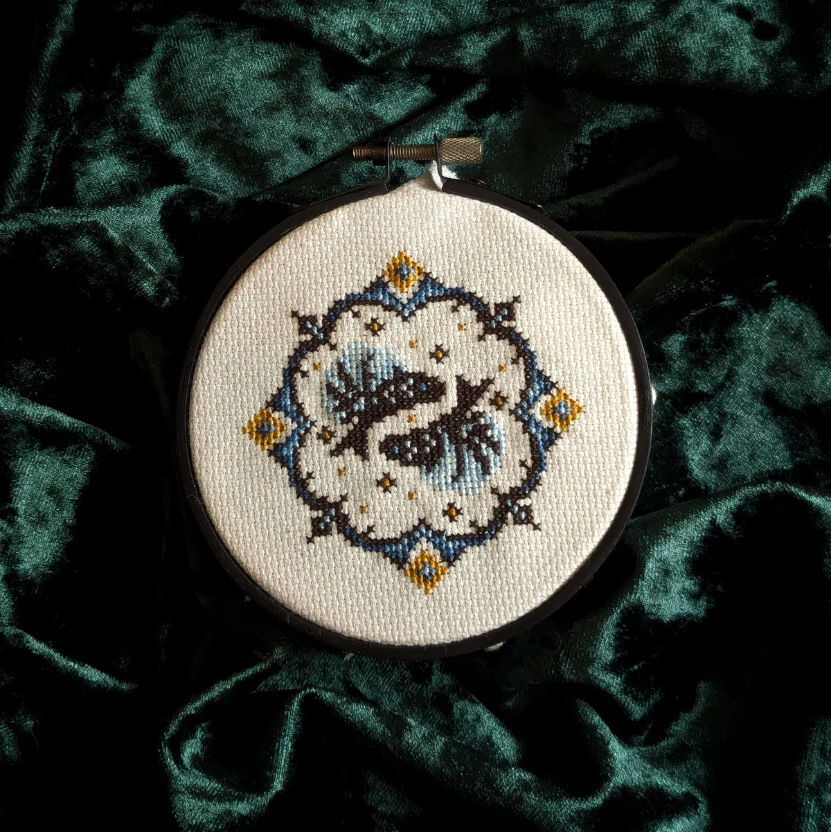 Pisces cross-stitch pattern