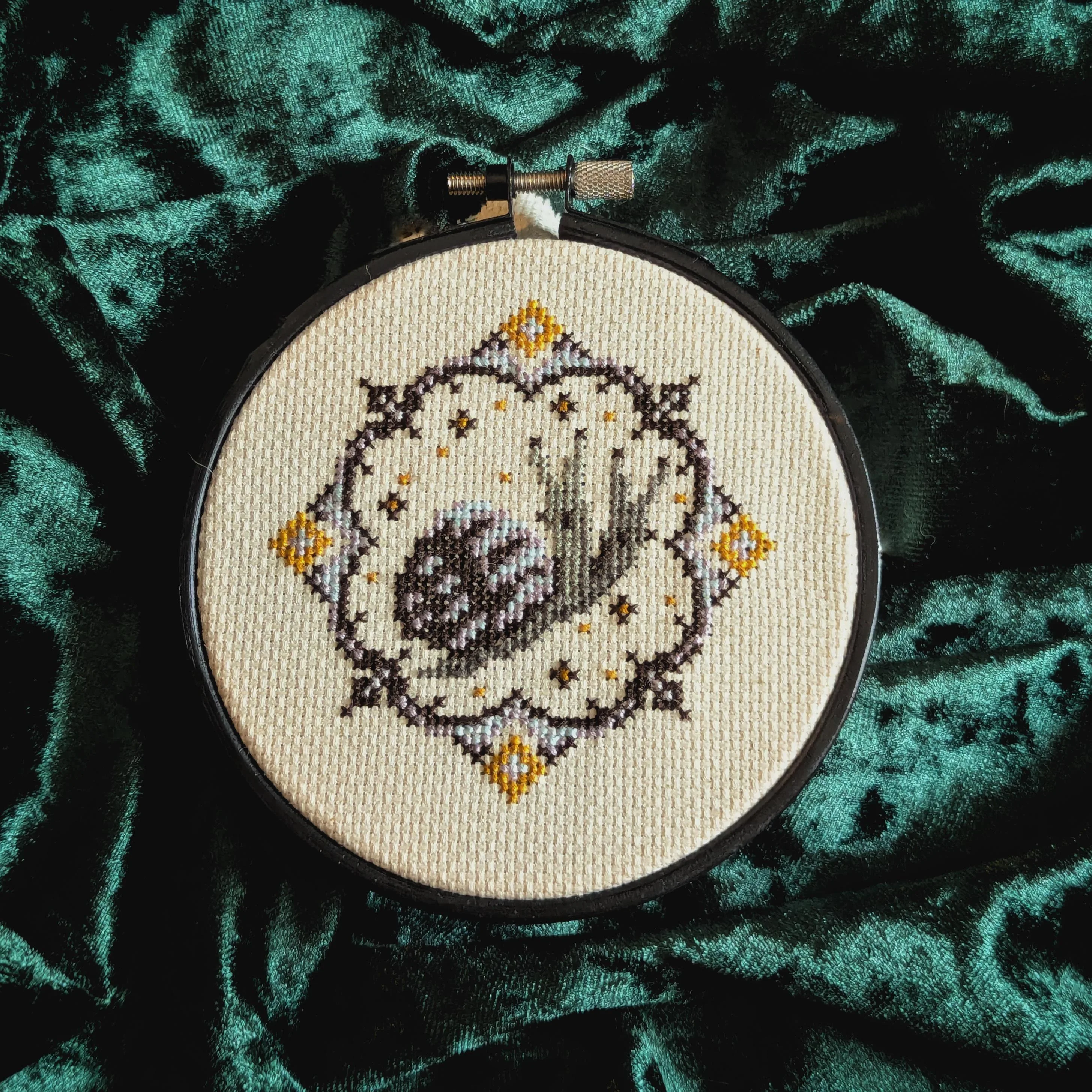 Gemini cross-stitch pattern