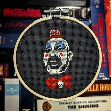 Mini Captain Spaulding cross-stitch pattern