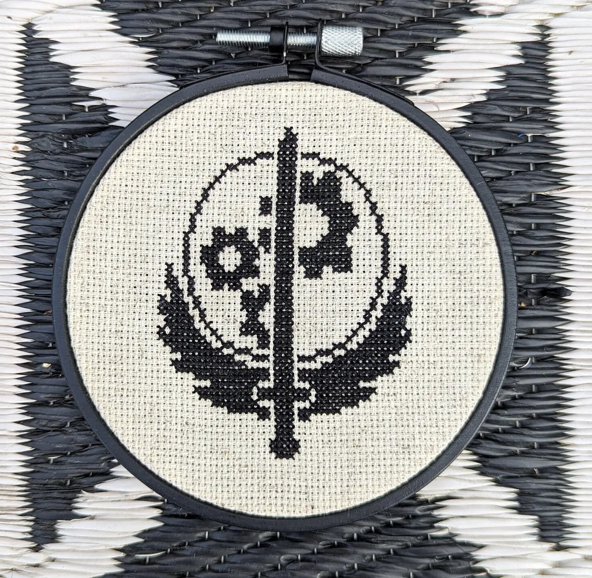 Brotherhood of Steel cross-stitch pattern
