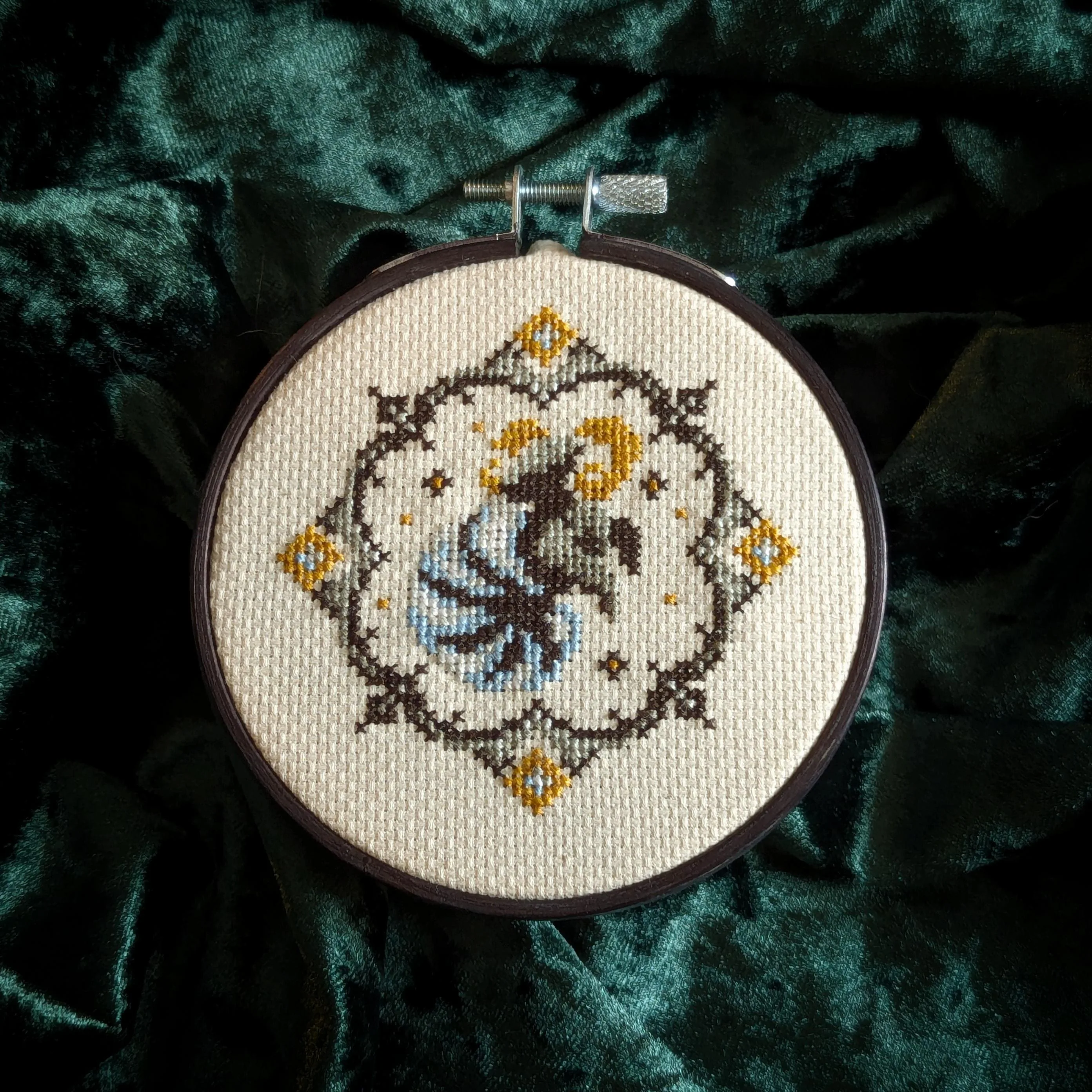 Aries cross-stitch pattern
