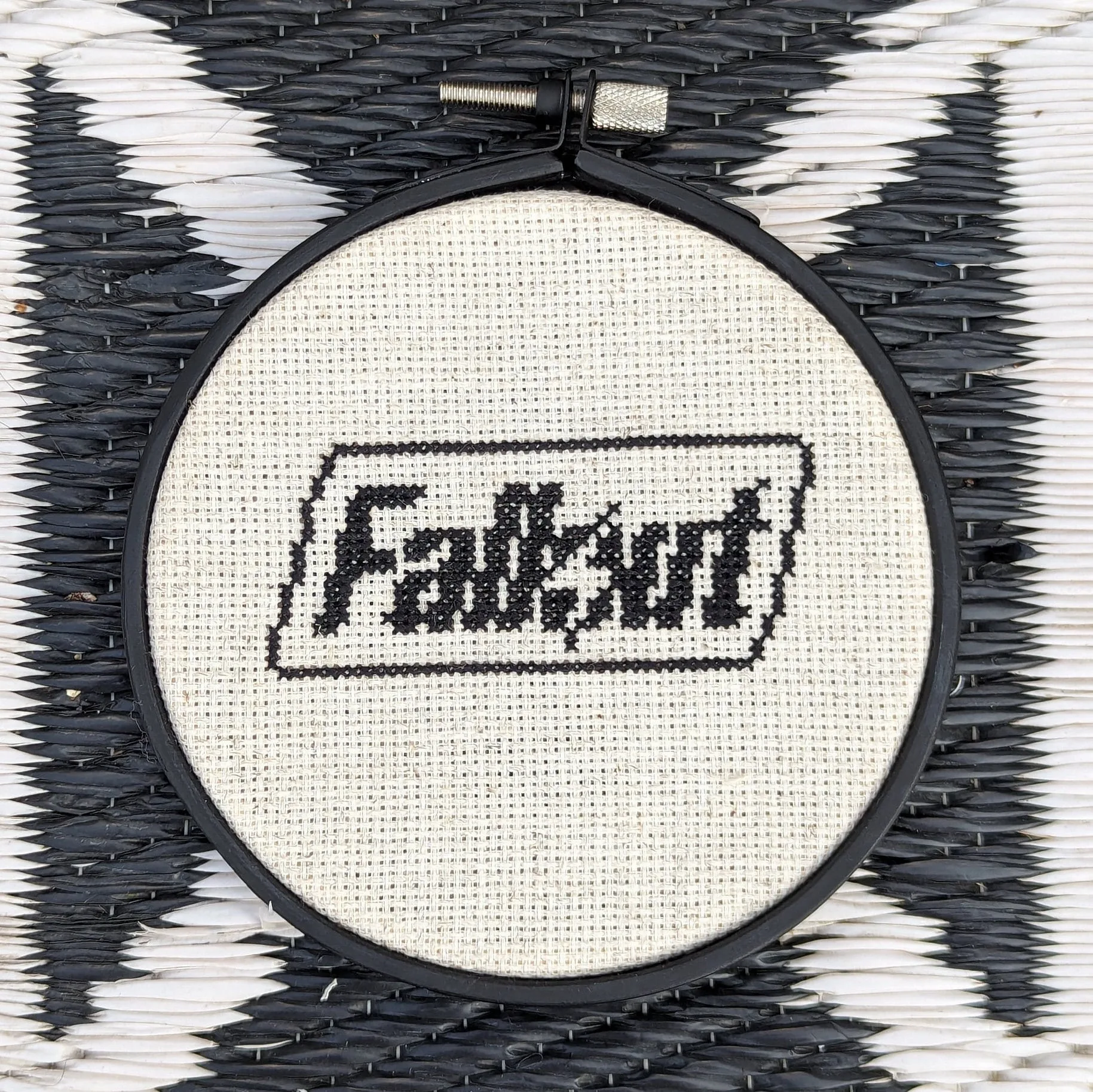 Fallout Four Logo cross-stitch pattern